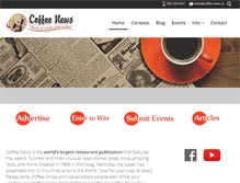 Tablet Screenshot of coffee-news.ca